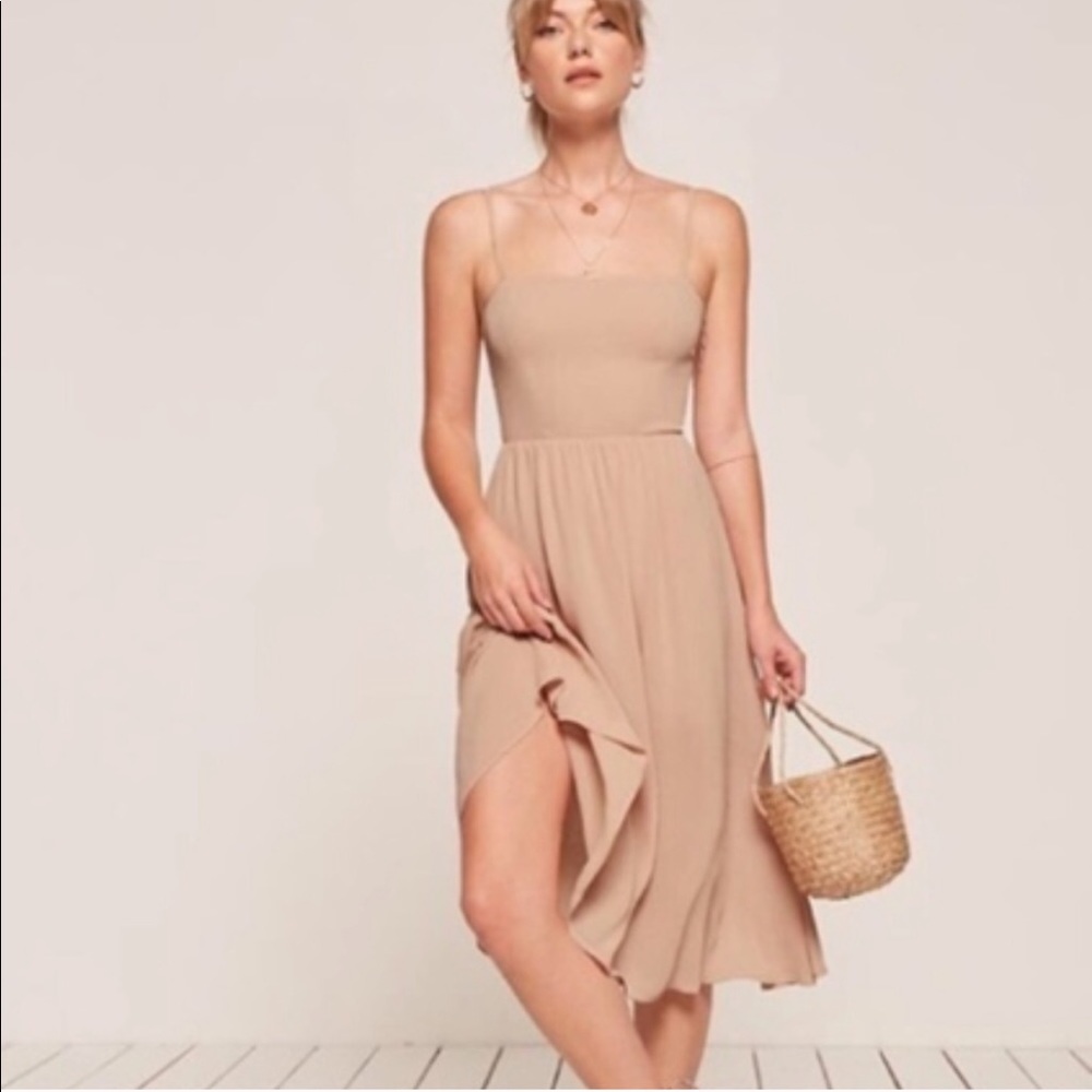 Reformation Nude Midi dress